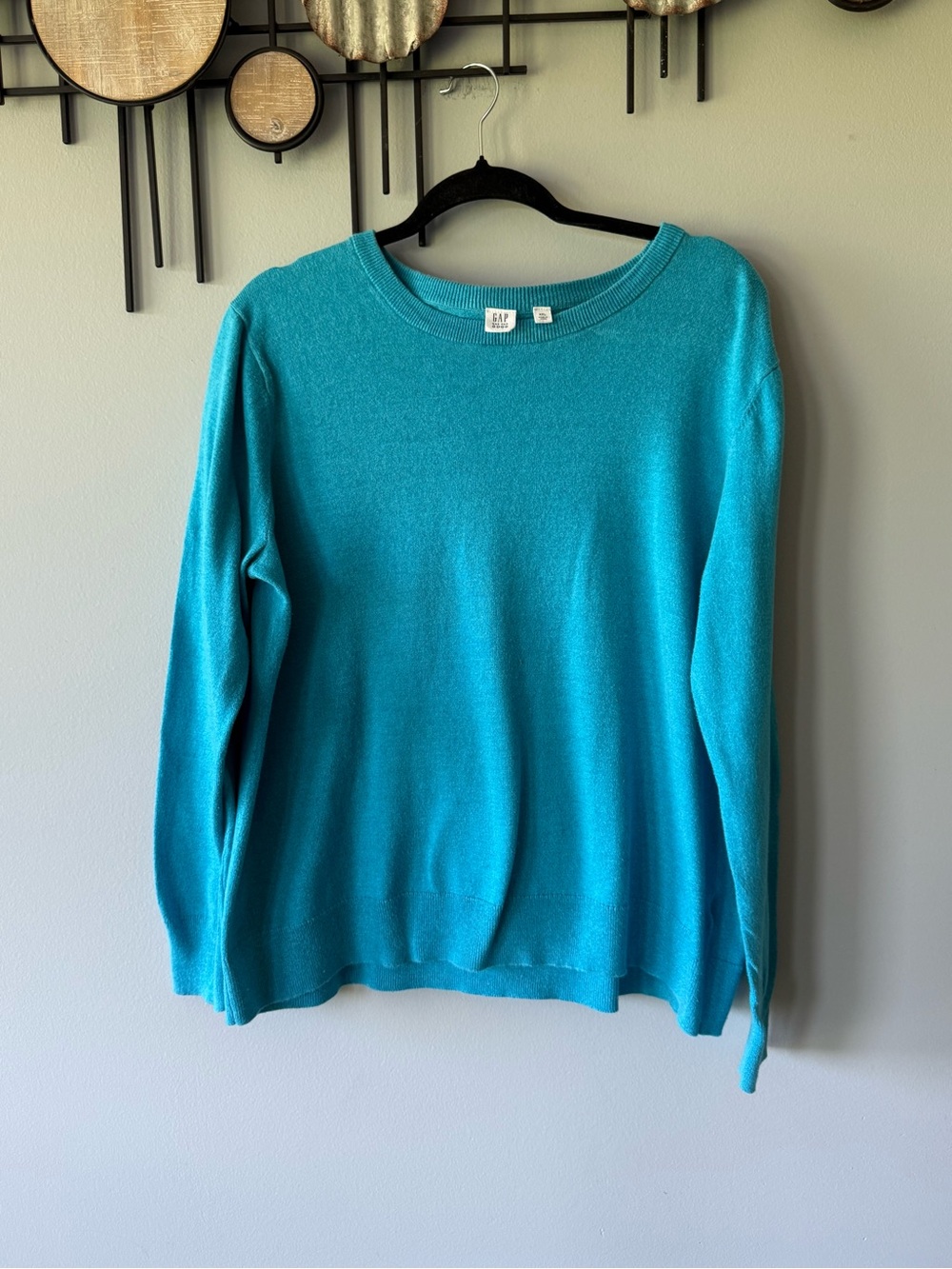 GAP Bright Teal Crewneck Sweater